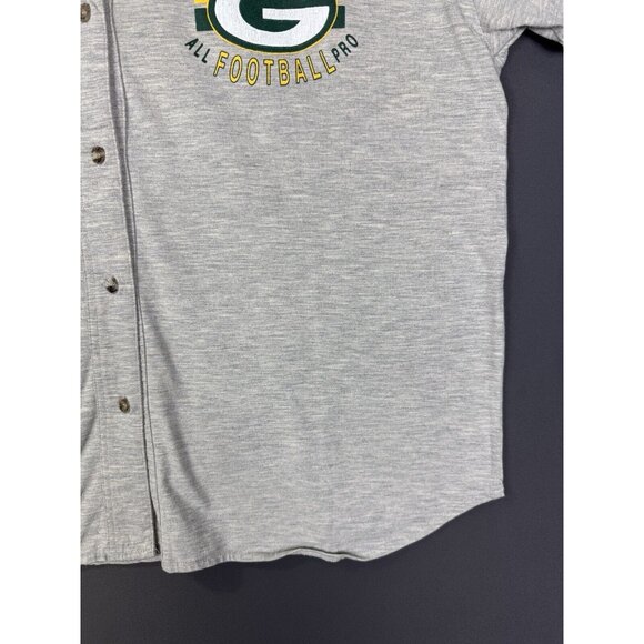 Vintage 90's Green Bay Packers NFL Football Jersey Sleep Grey Large Shirt - Picture 7 of 10